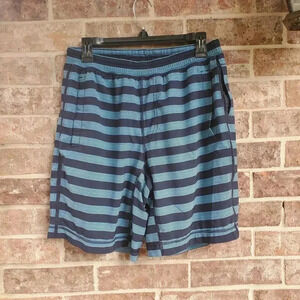Lululemon Blue Stripped Athletic Shorts Size L